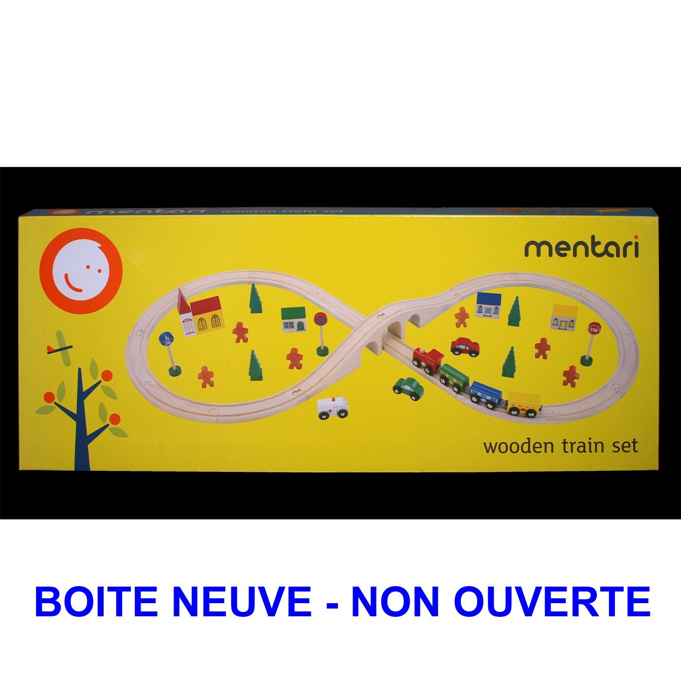Train en bois et son chemin de fer en huit élevée PTB 01090 anti frustration