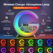 Intelligent Atmosphere Lamp Bluetooth Speaker Wireless Charger Bedside Lamp