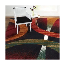 Home Dynamix Premium Indus Modern Area Rug, Black Multi, 7'8"x10'7" Rectangle