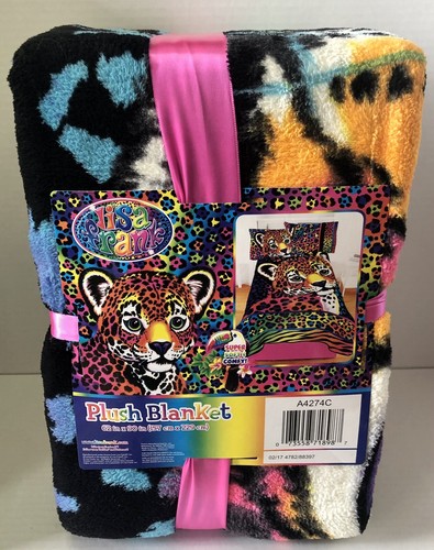 Lisa Frank Plush Throw Blanket Hunter Leopard Rainbow 62X90” (No Shrink Wrap) - Picture 5 of 6
