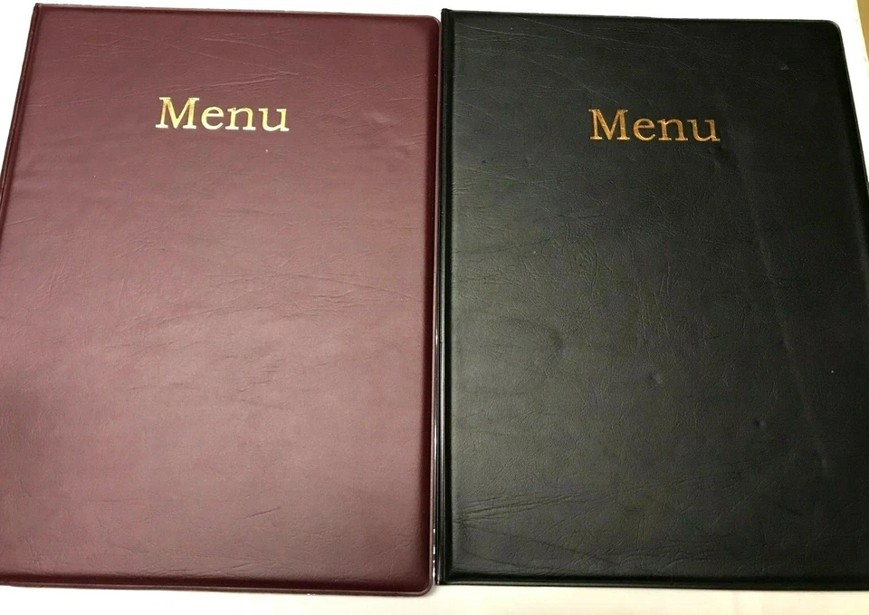 SPIRITUALGATEWAY Menge 15 -A4 Menü Halter/Abdeckung/Ordner (10 Burgunderrot/5 Schwarz) gemäß Anleitung