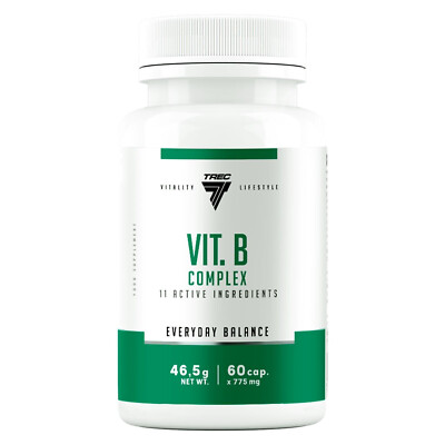 Vitamin B Complex hochdosiert 60 Kapseln   Energie, Konzentration, Nervensystem