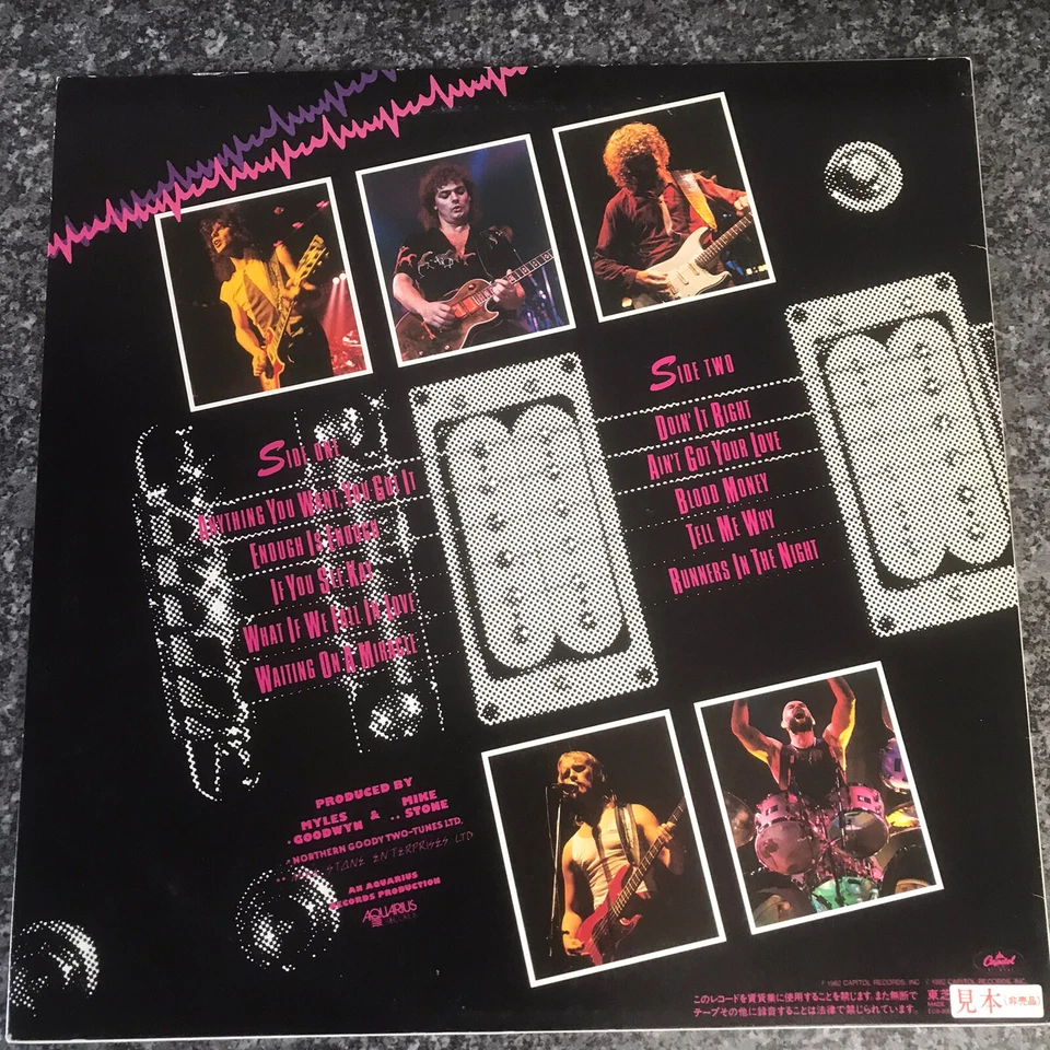 RARE PROMO VINYL LP APRIL WINE POWER PLAY ECS-81512 JAPAN 1ST PRESS 1982 EX/EX - Image 4 of 4