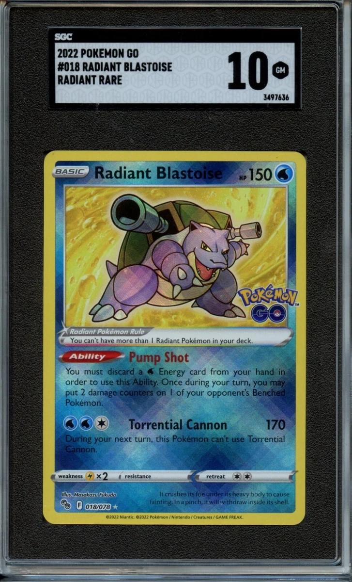 PSA10　かがやくカメックス　018　RADIANT BLASTOISE 2022 POKEMON GO #018 RADIANT BLASTOISE PSA 10 | eBay