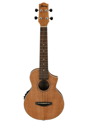 Ibanez UEW15E Acoustic/Electric Concert Ukulele Open Pore Natural