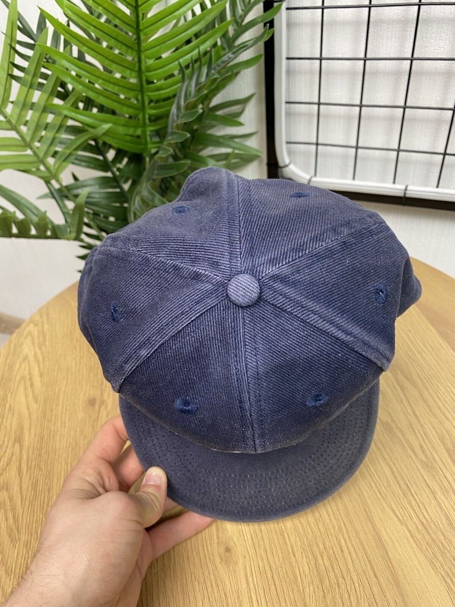 【90s】Nike cap Just Do It navy 🦍VINTAGE 90s NIKE BIG CENTER SWOOSH LOGO CAP HAT Y2K DRILL