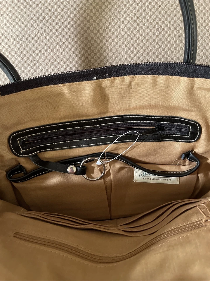 Bolso de mano St. John's Bay tapiz elefante cartera otoño moda nuevo sin etiquetas Foto 3 de 4