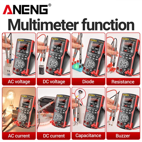 3-in-1 ANENG AOS03 Handheld Digital Multimeter + Oscilloscope + Signal Generator - Picture 10 of 21