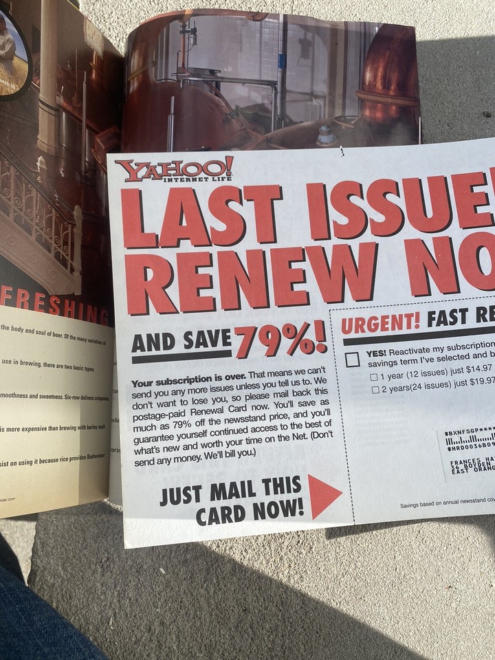 Yahoo! Life Magazine May 2000 2000's Lifestyle Tech eBay