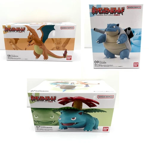 Pokemon Scale World Charizard Blastoise Venusaur 1/20 Scale figure japan 3BOX