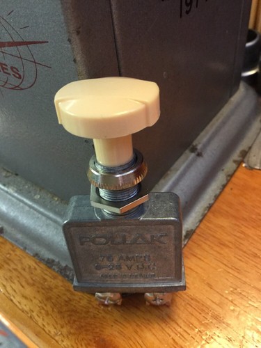 VINTAGE DASH PANEL POLLAK SWITCH FOG LIGHT ART DECO KNOB RAT ROD HOT TRUCK SCTA - Bild 6 von 6