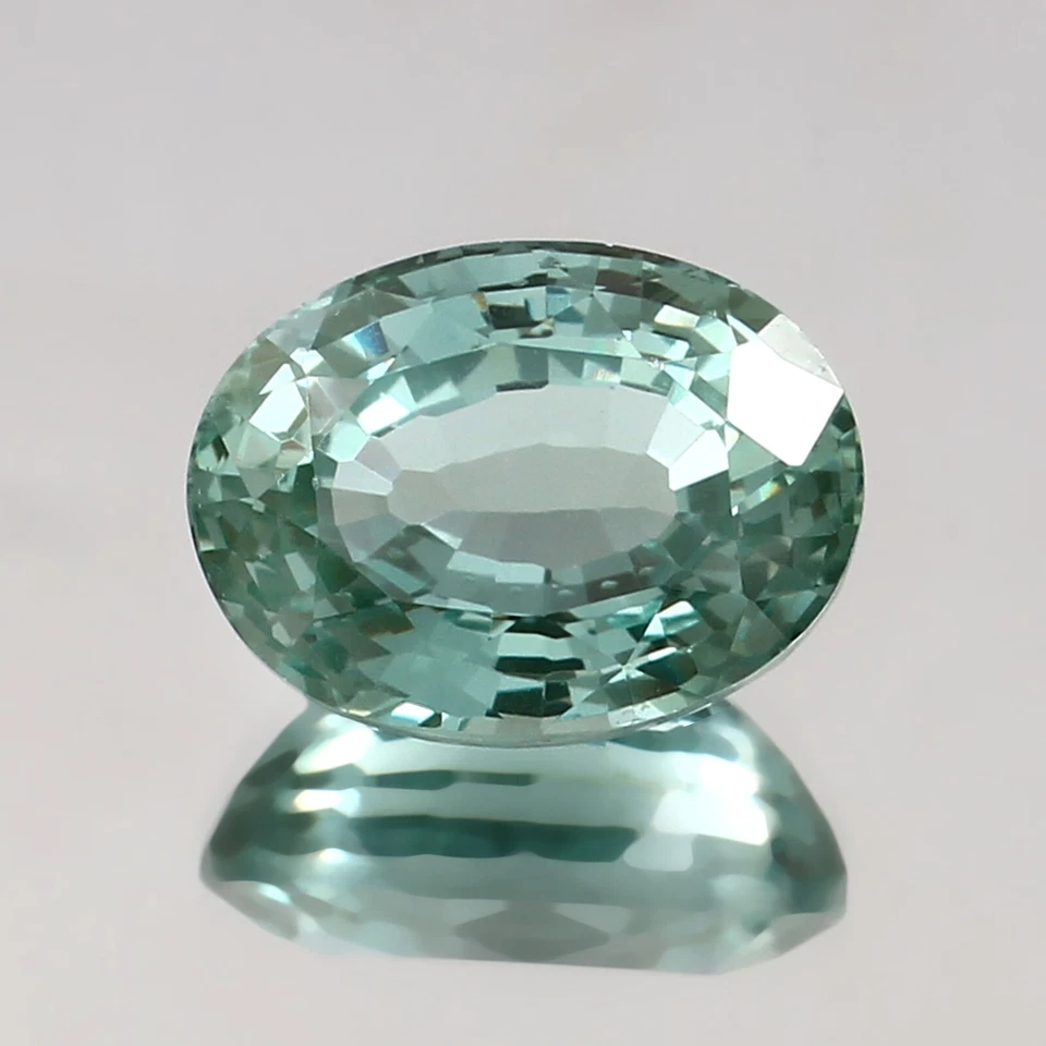 AAA Natürlich Ceylon Grün Spinell Lose Oval Edelstein Schnitt 15x11 MM - 13.75 - Bild 3 von 4