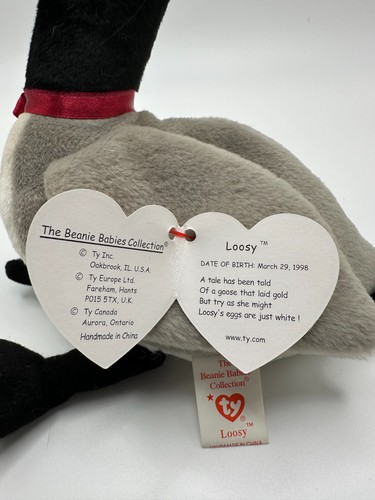 Ty Beanie Baby Loosy The Canadian Goose 1998 5th Gen Swing Tag 6th Gen Tush Tag - Picture 2 of 15
