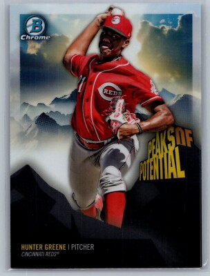 2018 Bowman Chrome - Peaks of Potential - Hunter Greene #PP-HG (RC)