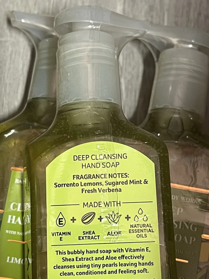 Jabón de manos limpiador profundo 3 Bath and Body Works Limoncello gel 8 fl oz nuevo Foto 2 de 2