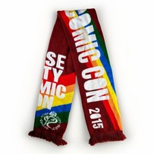 ROSE CITY COMIC CON 2015 Knit SCARF Rainbow Portland Pride Oregon - Retro PDX