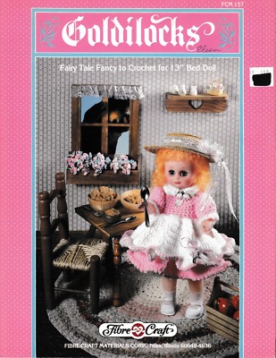 Goldilocks Crochet Doll Clothes | Fibre Craft FCM157