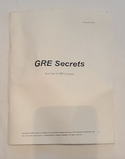 GRE Secrets Booklet  Study Guide  Graduation ...