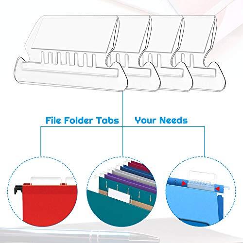 Pendaflex Hanging File Folder Tabs - 100 Sets Of Clear Plastic Tabs ...