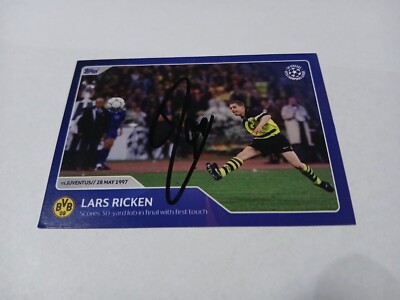 Trading Card Signed Lars Ricken Borussia Dortmund NEW