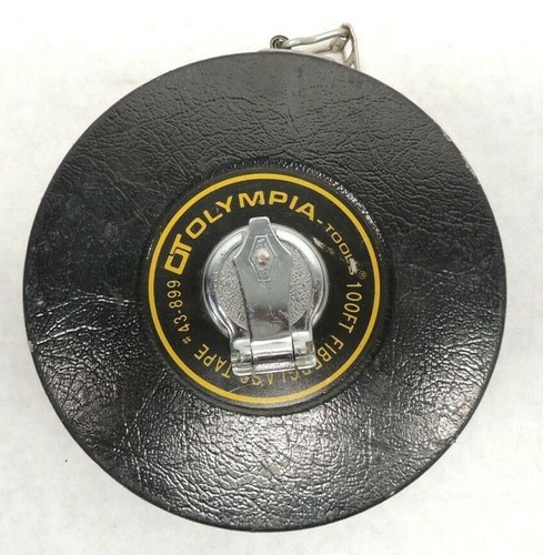 Vintage Olympia Tools #43-899 100' Fiberglass Tape Measure - Picture 2 of 8