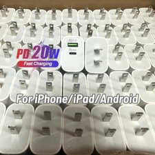 Lot 20W PD QC Fast Charger USB C Power Adapter Block For iPhone 16 15 14 13 12 X