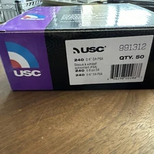 6" PSA 240G Purple Disc DA 50P 50 Pack Film Back USC 991312 Premium Abrasives