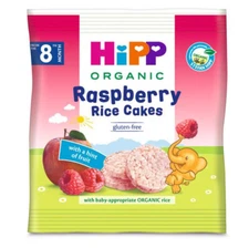 HIPP Organic Raspberry Rice Cakes Baby Snacks from 8 Months 30g 1.51oz
