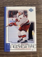 2000-01 UD Reserve Carolina Hurricanes Hockey Card #15 Sandis Ozolinsh