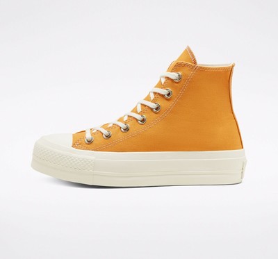 converse chuck taylor all star elevated gold platform