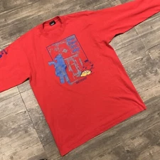 Vintage 80's American Outlaw JESSE JAMES Run Tshirt Size XL Single Stitch