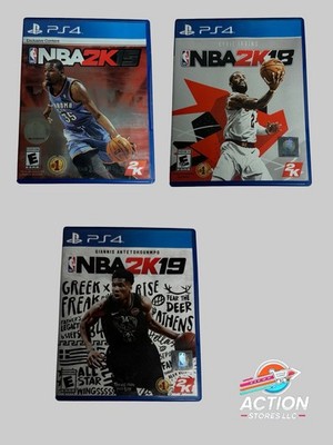PS4 Sports Lot: NBA 2K15 + NBA 2K18 + NBA 2K19   Complete   Clean Discs