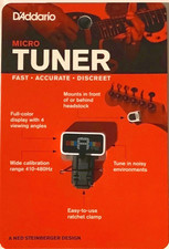 New Package D'Addario Precision Tuner 360 Movable Position Micro Headstock White
