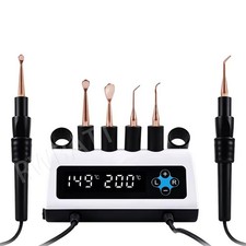 Electric Dental Lab Wax Carving Knife Digital Display with Double Pen 6 Tips