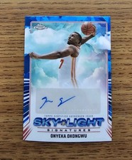 2024-25 Topps Chrome Sapphire Onyeka Okongwu Sky-Light Signatures