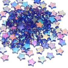 11mm Crystal Star Beads, 200 Pcs Acrylic Star Bead, Dark Blue