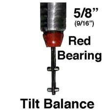 58 Spiral Tilt-in Window Balance Rod - Red Bearing Aluminum Tube 58 Spiral Tilt-in Window Balance Rod - Red Bearing Aluminum Tube