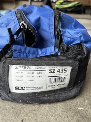 SCC Super Z6 Tire Chains. **Cost of Shipping only ** SZ-435