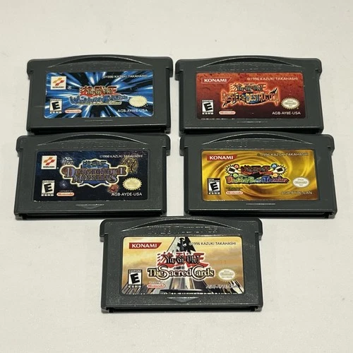 Yugioh: Reshef Dungeon Dice Worldwide 5 Game Lot (Nintendo Game Boy Advance) GBA