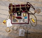 Lot of VTG to Now, Costume Jewelry with Red Velvet Jewelry Box, Approx 27 PCS. — photo 4