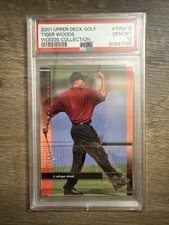 2001 Upper Deck Golf Tiger Woods e-Volve Auto Rookie Card 5
