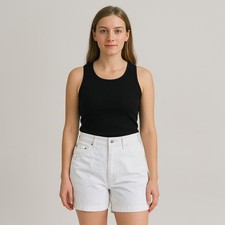 high waisted shorts 90s vintage white cotton shorts