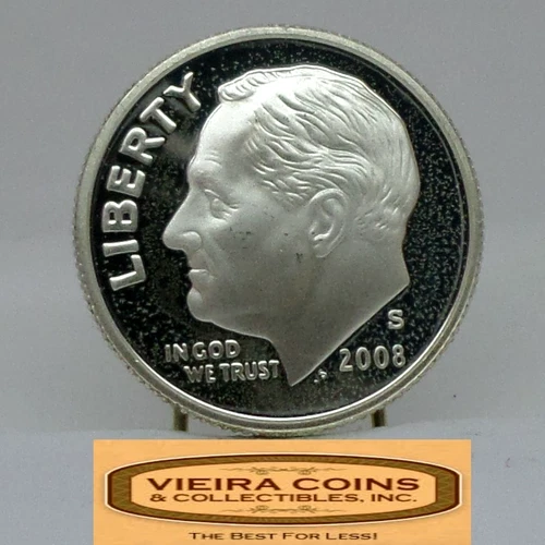 2008-S Roosevelt Silver Proof Dime  - #C56462NQ