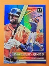 2022 Panini Donruss #11 Yordan Alvarez Blue Holo Diamond Kings Houston Astros