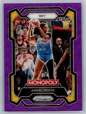 2024 Panini Prizm Monopoly WNBA #68 Angel Reese Purple Prizms