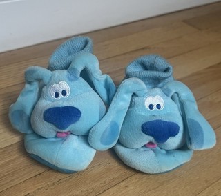 Vintage 1999 Blues Clues Kids Slippers Size S 5 6