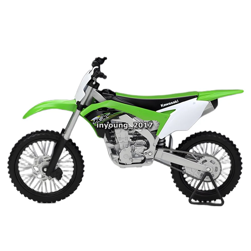 1:10 Kawasaki KX 250F Motorcycle Model Diecast Dirt Bike Toys for Boys Kids Gift - Image 3 of 4