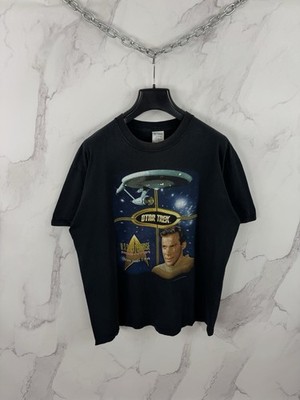 Vintage Star Trek T-Shirt Captain James T. Kirk Grafik XL