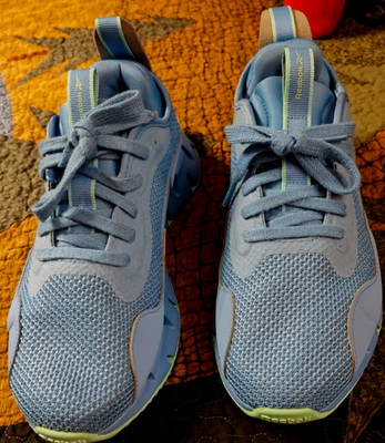 REEBOK Zig Dynamica 4 Ortholite Shoes, Sz. 8, Ladies, Carolina Blue/Sea Green