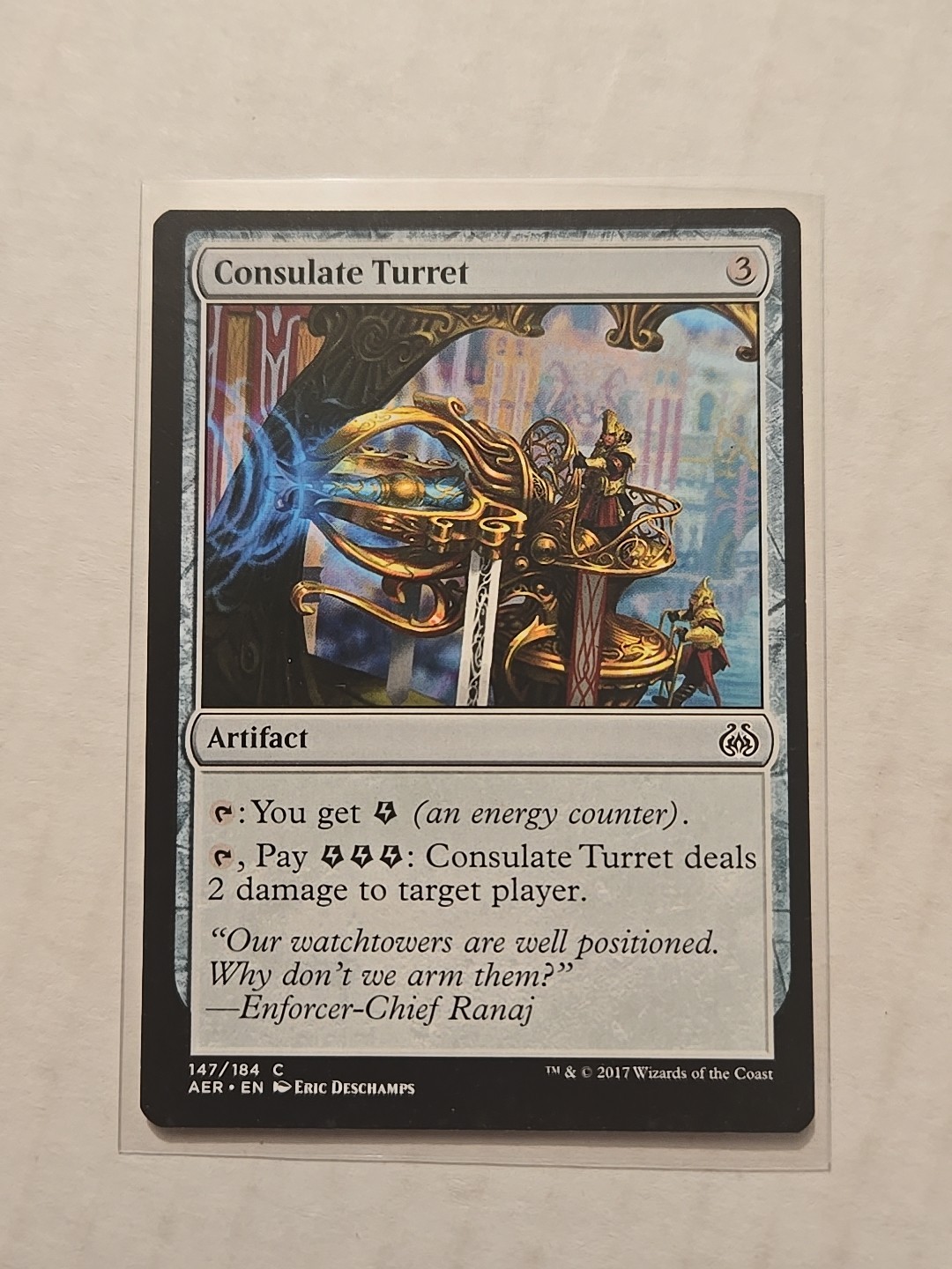Consulate Turret - Aether Revolt - LP - Common - Artifact - MTG